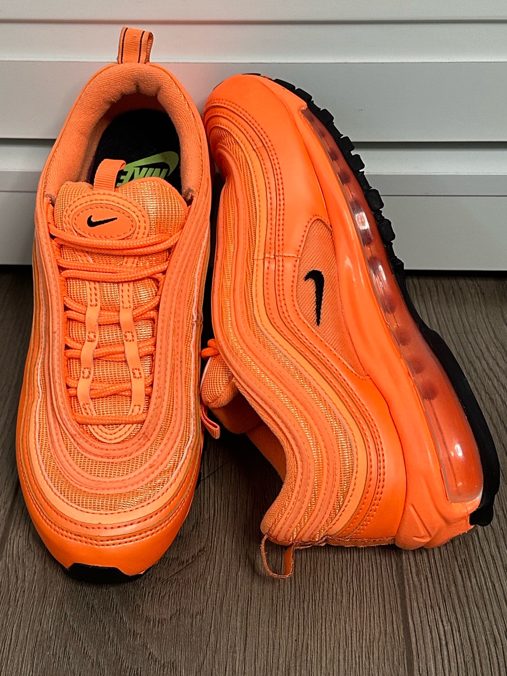 Nike Air Max 97 Atomic Orange Sneakers Size 85 Nike Air Max 97 Atomic Orange Sneakers Size 85